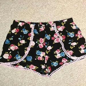 Floral print shorts